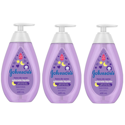 Johnson’s Baby 3 Unidades Sabonete Líquido Relaxante Hora Do Sono 400ml