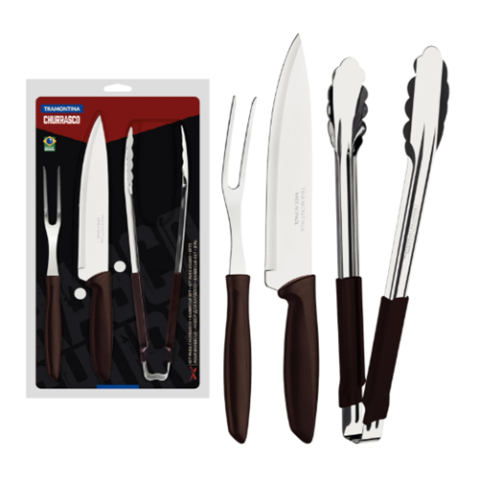 Kit 3 Peças Para Churrasco Tramontina Plenus