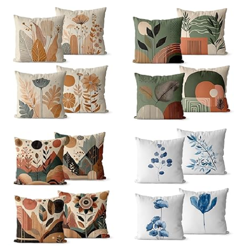 Kit 4 Capas De Almofadas Importada 45x45cm com Zíper Invisível