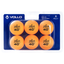 Kit 6 Bolas de Tênis de Mesa Vollo Laranja