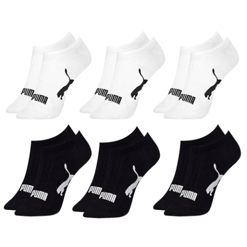 Kit 6 Pares Meia Puma Sapatilha Invisível Adulto