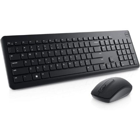 Kit Dell Teclado e Mouse sem fio Preto