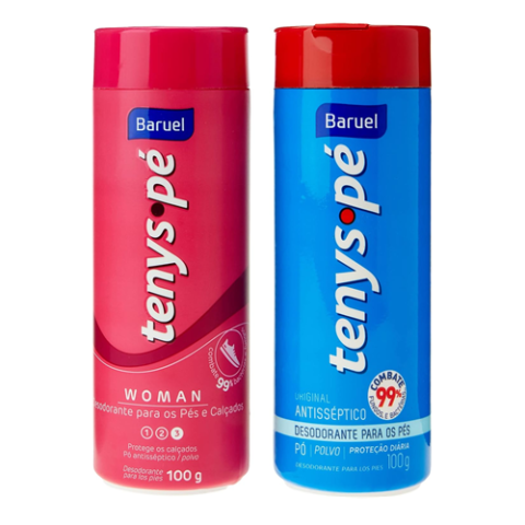 Kit Tenys Pé Original Baruel 100g cada