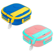 Marmita Térmica Briwax Infantil com divisórias + Mini Garfo