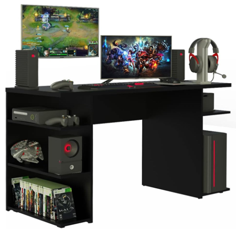 Mesa para Computador Gamer Madesa Preto