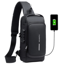 Mochila Masculina Com Cadeado com Porta de Carregamento USB Homesen