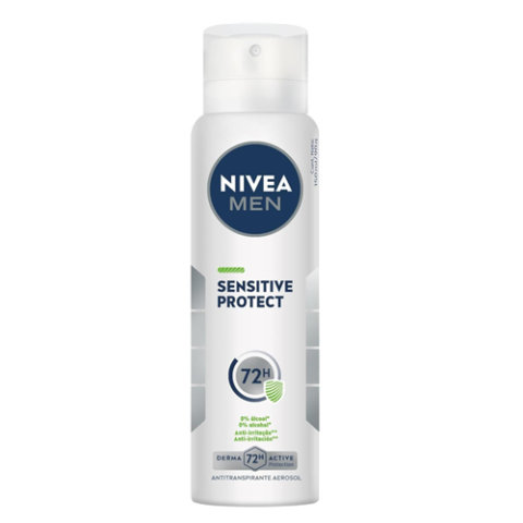 Nivea Men Desodorante Antitranspirante Aerossol Sensitive Protect 150ml
