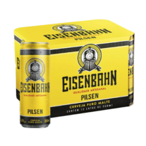 Pack 12 Latas Pilsen Puro Malte Eisenbahn 350ml Pack 12 Latas Pilsen Puro Malte Eisenbahn 350ml