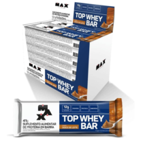 Pack 12 Unidades Max Titanium Top Whey Bar Doce De Leite 41g