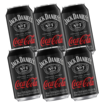 Pack 6 Latas Whisky Jack Daniel’s com Coca-Cola Gaseificada 350ml Pack 6 Latas Whisky Jack Daniel’s com Coca-Cola Gaseificada 350ml