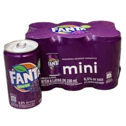 Pack 6 Unidades Fanta Uva 220ml