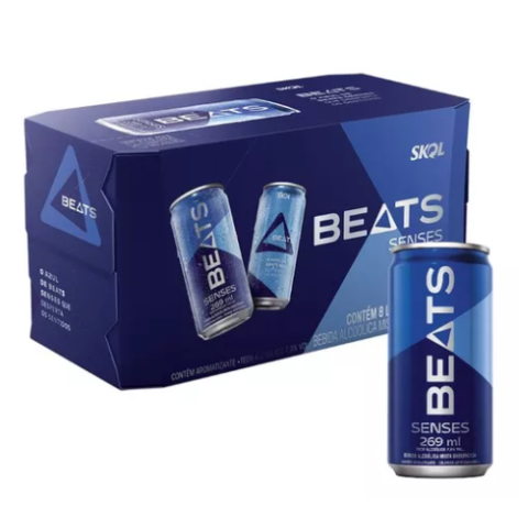 Pack 8 Latas Skol Beats Senses 269ml