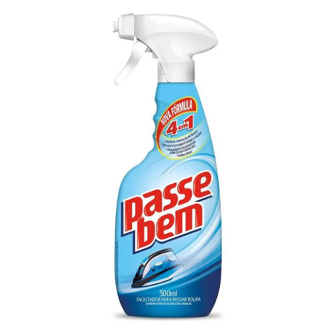 Passa Roupas Passe Bem 4 em 1 Facilitador Spray 500ml
