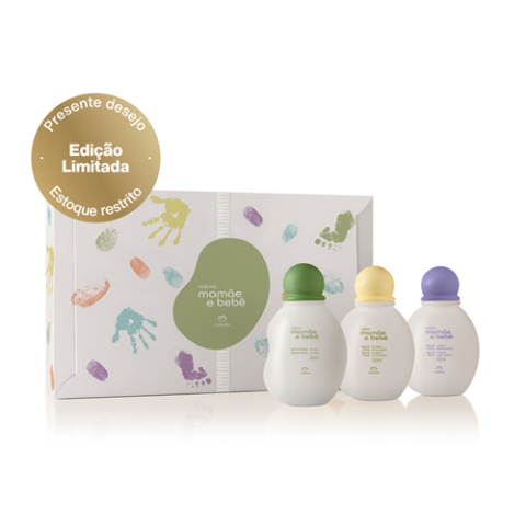 Presente Natura Mamãe e Bebê Trio de Colônias (3 produtos)