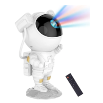 Projetor Astronauta Luminária com Controle Luz Galáxia Nebulosa Estrelas