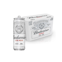 Pack com 8 Cervejas Budweiser Zero Álcool 350ml Pack com 8 Cervejas Budweiser Zero Álcool 350ml