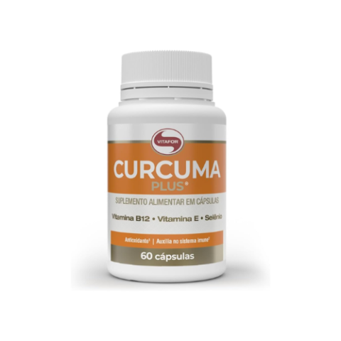 Cúrcuma Plus Suplemento Alimentar 60 Cápsulas Vitafor