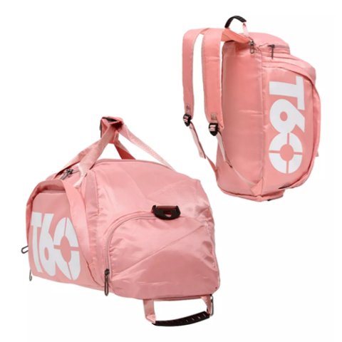 Bolsa Mochila T60 Academia Bagagem Viagem Rosa