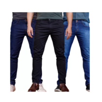 Kit 3 Calças Jeans Masculina Modelo Slim