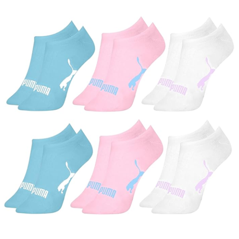 Kit 6 Pares Meia Feminina Puma Sapatilha Invisível
