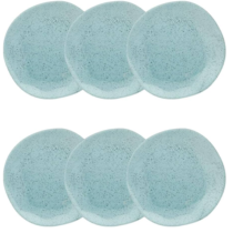 Conjunto De 6 Pratos Fundos 22,5cm Ryo Blue Bay Oxford