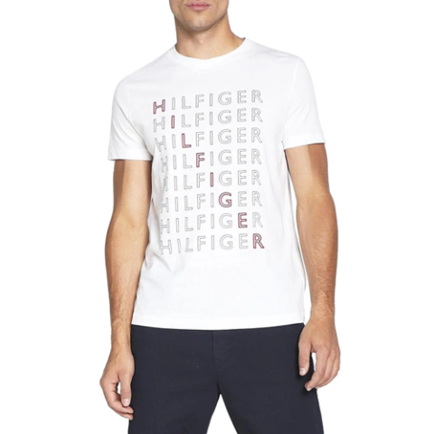 Camiseta Tommy Hilfiger Masculina Logo Repeat Tee