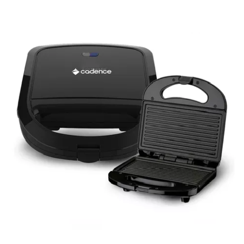 Sanduicheira Elétrica Cadence Toast & Grill 750W Preta