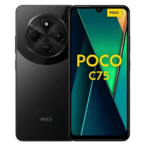 Smartphone Xiaomi Poco C75 256GB 8GB RAM Dual SIM Tela 6.74″ Preto