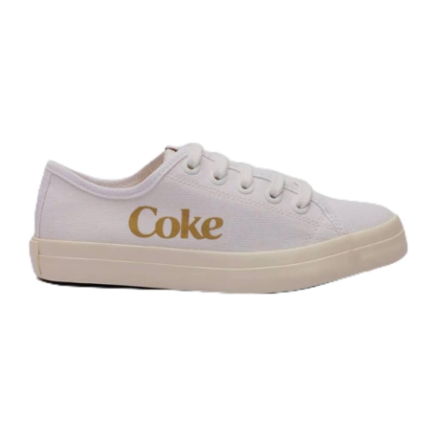 Tênis Coca Cola Newpoart Canvas Feminino Branco