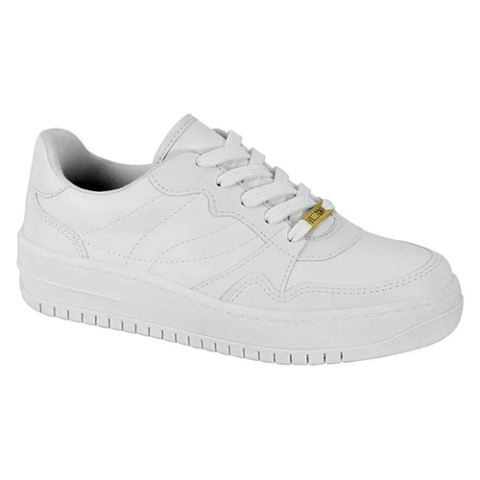 Tênis Feminino Casual Pelica Branco Vizzano