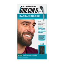 Tonalizante Just For Men Grecin Gel, Barba e Bigode Elimina o Grisalho Castanho Escuro 28g