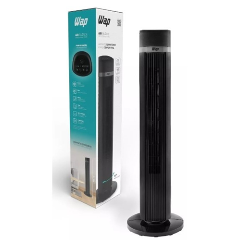 Ventilador de Torre WAP Air Silence com Ajuste de 4 Velocidades + Controle Remoto 127V
