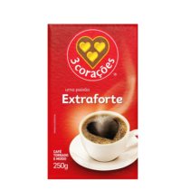3 Corações Café Torrado E Moído Extra Forte À Vácuo 250g