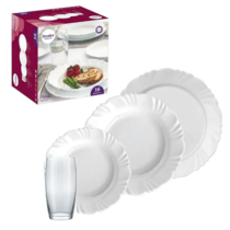 Aparelho de Jantar Opaline Pétala Duralex 16 Peças