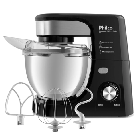 Batedeira Planetária Philco 775W 3 Batedores 110V