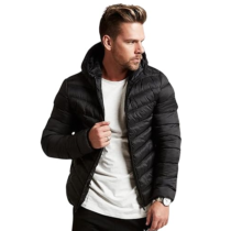 Bobojaco Puffer Impermeável Becker com Bolsos e Capuz