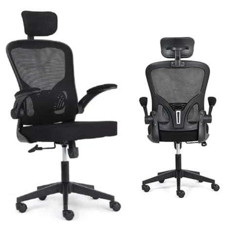 Cadeira Presidente Ergonômica Moob Veneza Com Apoio Ajustável Sistema Relax Ajuste de Altura e Rodas Anti Riscos