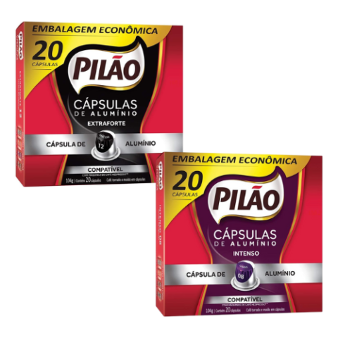 Café Pilão 20 Unidades Cápsula Extraforte ou Intenso