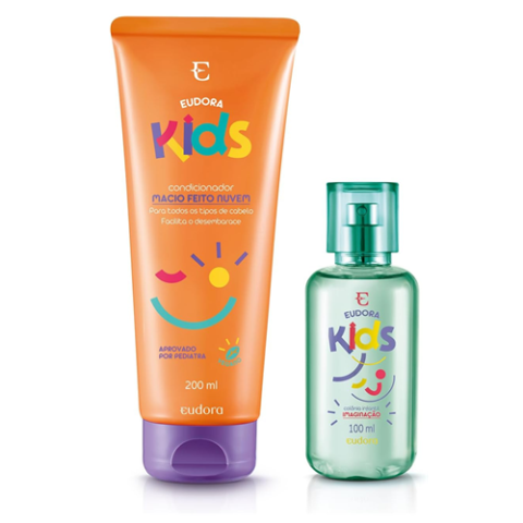 Combo Eudora Kids: Colônia Imaginação 100ml + Condicionador 200ml