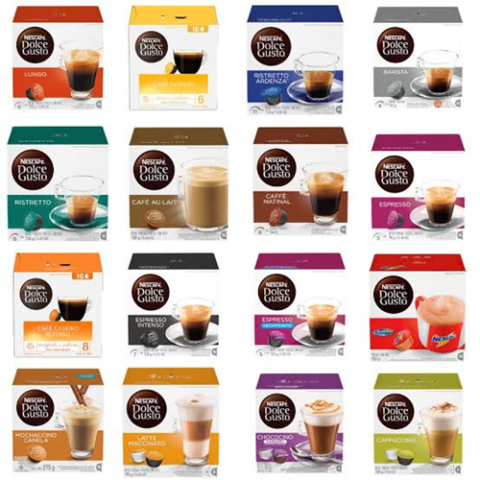 Dolce Gusto Nescafe 10 Cápsulas (Vários Sabores)