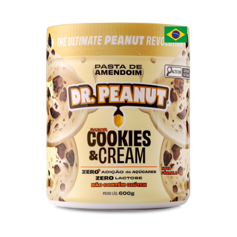 Dr. Peanut Pasta de Amendoim Cookies And Cream 600g