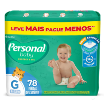 Fralda Personal Baby Protect & Sec G 78 Unidades