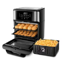 Fritadeira Air Fryer Forno Oven 12L Mondial Digital Preto/Inox