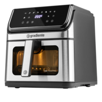 Fritadeira Eletrica Sem Óleo Airfryer 7,6 Litros Grand Prime Gradiente Cesto Removível Inox Com Timer