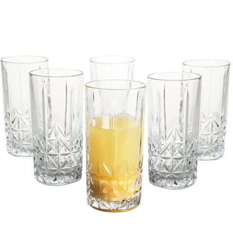 Jogo de Copos de Vidro 350ml 6 Peças Haus Concept Pavillion