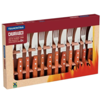 Jogo Para Churrasco Dynamic Madeira Natural 12peças Tramontina