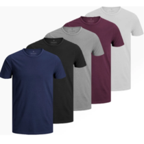 Kit 5 Camisetas Slim Fit Algodão Premium Zaroc