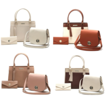 Kit Bolsas Femininas Grande, Pequena e Carteira Santorini
