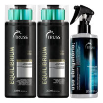 Kit Truss Equilibrium Shampoo 300ml+Condicionador 300ml+ Uso Obrigatorio 260ml