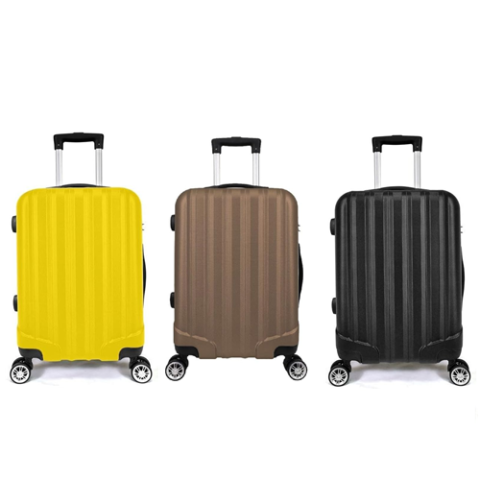 Mala de Bordo Rigida ABS Tam. P c/ 4 Rodas com Giro 360º Adventure Fortt (6 cores)